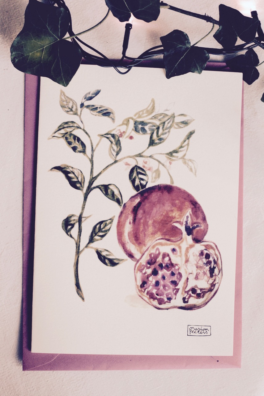 3#illustrationmarionpeeters #cartesaquarelle#leverger#grenade