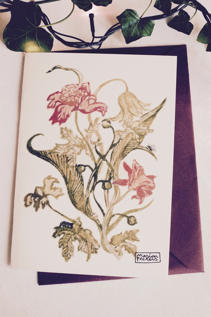 4#illustrationmarionpeeters #cartesaquarelle#leverger#tulipesanciennes