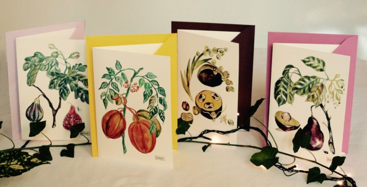 5#illustrationmarionpeeters #cartesaquarelle#jardinexotique