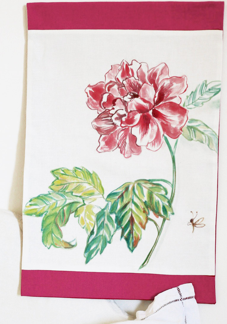 #illustrationpivoine, #tenturepivoine, #peintmain